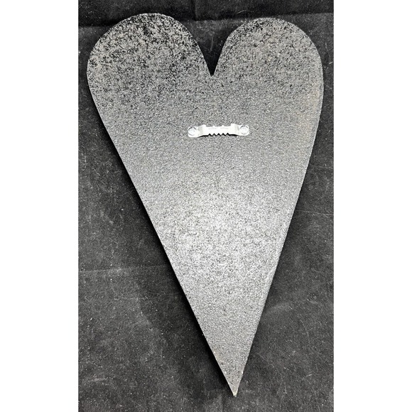 Mosaic wood heart 11” decor wall hanging handmade. *Pre-Owned* - Picture 2 of 10